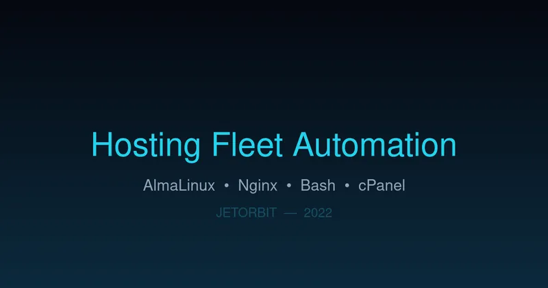 Hosting Fleet Automation — Jetorbit